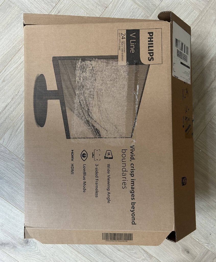 Philips V-Line Computer Screen 241V8L/00 (Black), Ophalen, Philips, IPS, Nieuw