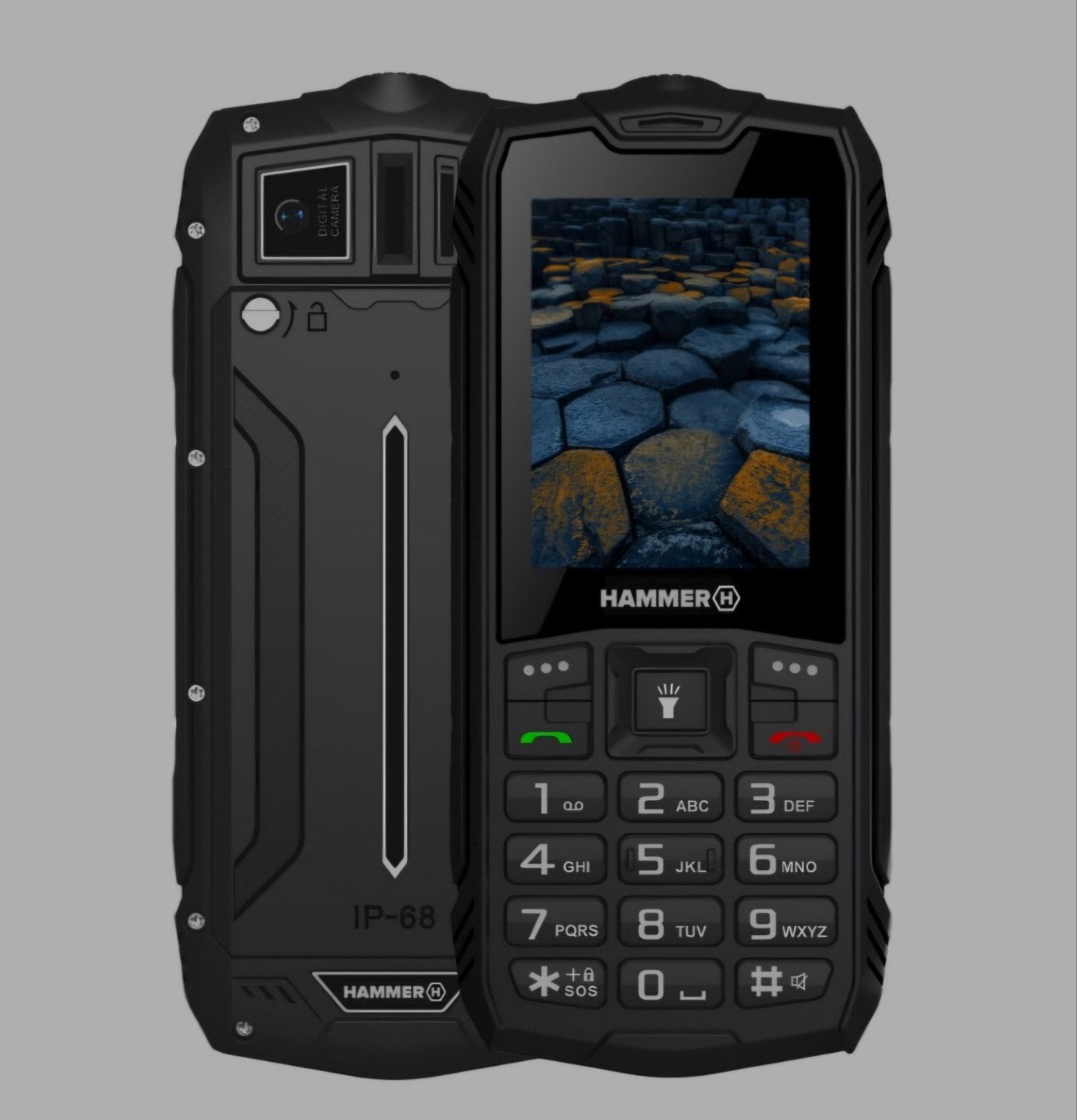 Hammer telefoon prepaid simpel en sterk senioren basic, Ophalen of Verzenden, Nieuw