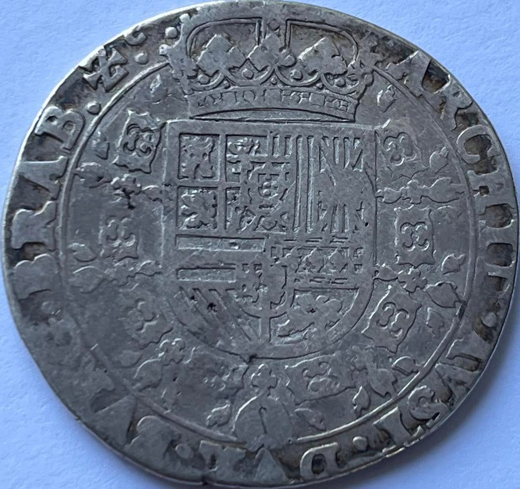 Hertogdom Brabant schaarse zilveren patagon 1633, Vóór koninkrijk, Zilver, Losse munt, Overige waardes