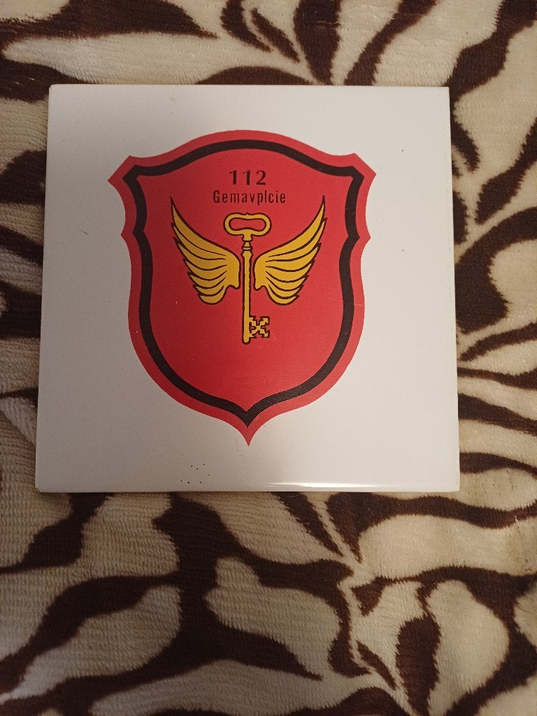 Gedenktegel militaire oefening, Ophalen of Verzenden, Landmacht, Nederland, Kunstobject