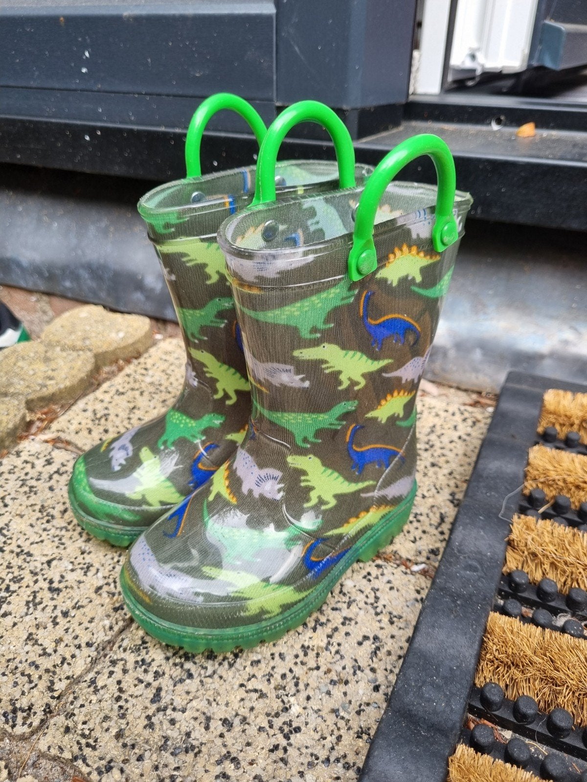 Kinder regenlaarzen met dinosaurusprint - Maat 22, Ophalen, Zo goed als nieuw, Jongen