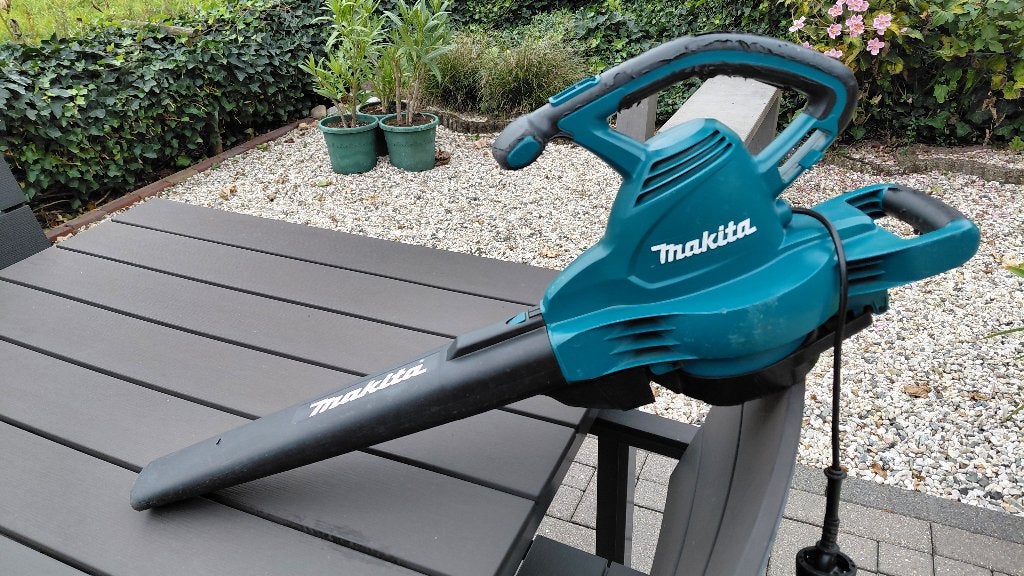 Makita elektrische bladblazer, type UB0801, Tuin en Terras, Gebruikt, Met opvangzak, Handgedragen, Ophalen of Verzenden
