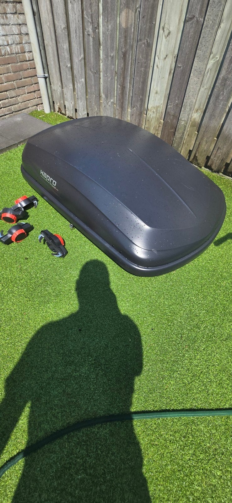 Hapro Traxer 4.6 PFD Dakkoffer - Antraciet, Auto diversen, Dakkoffers, Ophalen, Zo goed als nieuw
