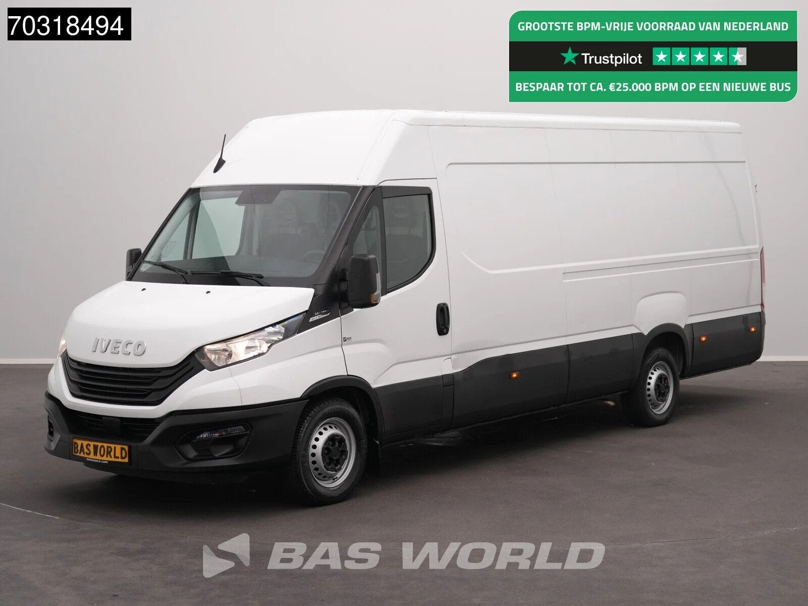 Iveco Daily 35S16 Automaat L3H2 160PK 3,5t Trekgewicht Airco, Auto's, Automaat, Stof, Gebruikt, Euro 6