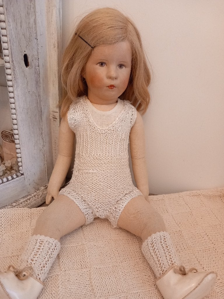 oude antieke Franse poppen hansop., Ophalen of Verzenden, Zo goed als nieuw, Kleertjes