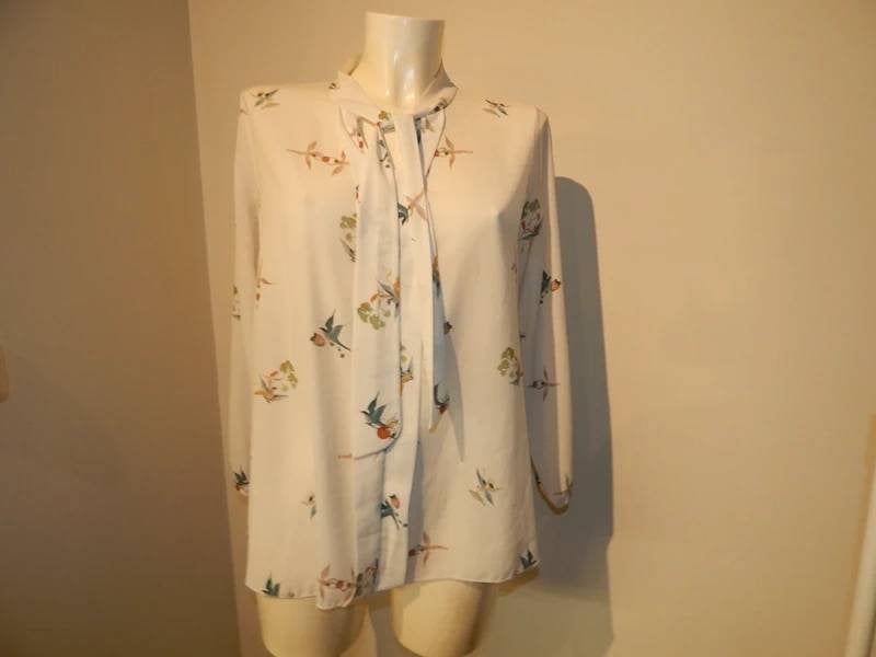 Addy van den Krommenacker blouse top elfjes print M, Maat 38/40 (M), Verzenden, Wit, Zo goed als nieuw