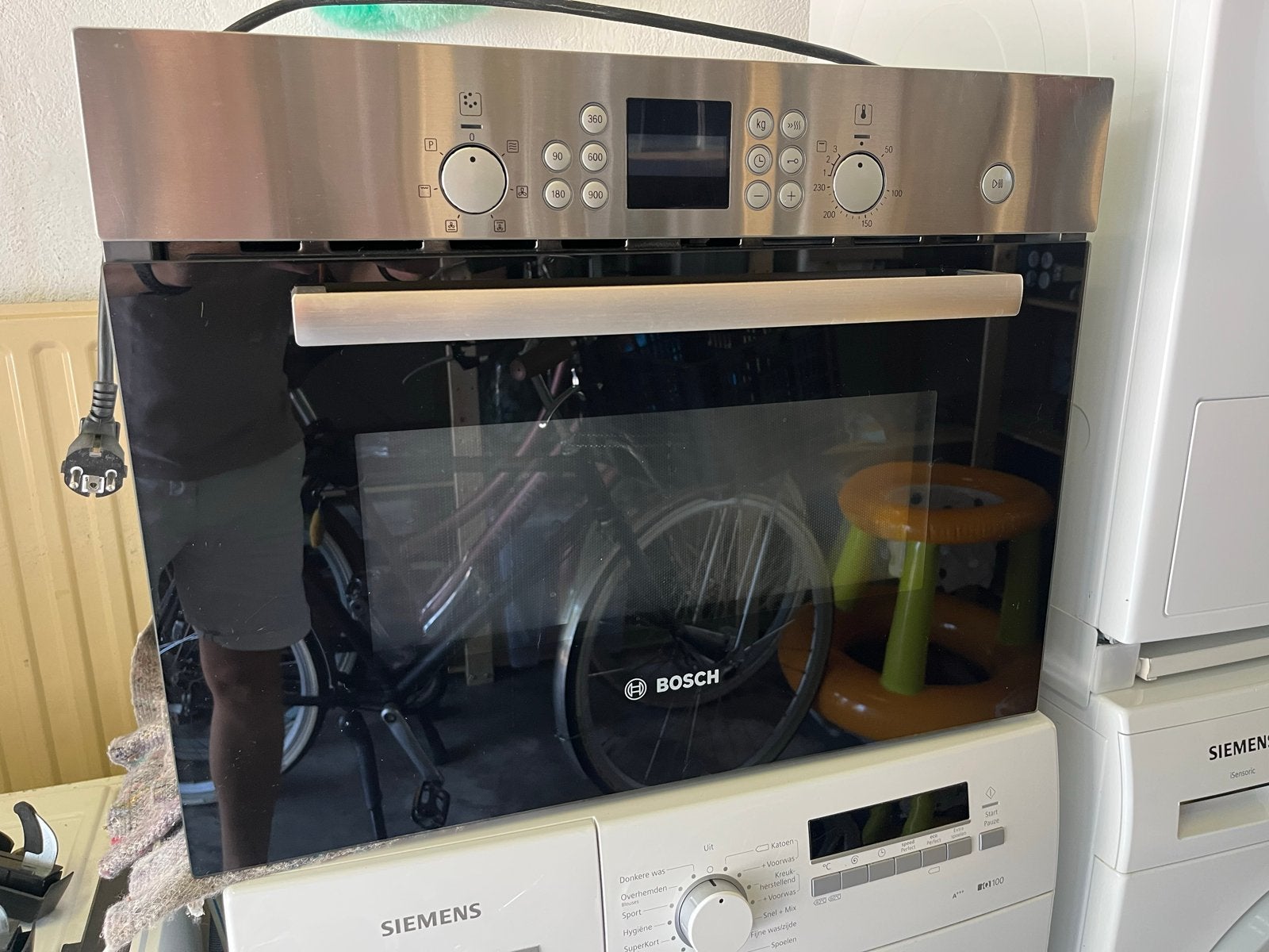 Bosch Inbouw Combi-oven met Magnetronfunctie - ZGAN, Ophalen, 45 tot 50 cm, Hete lucht, 60 cm of meer