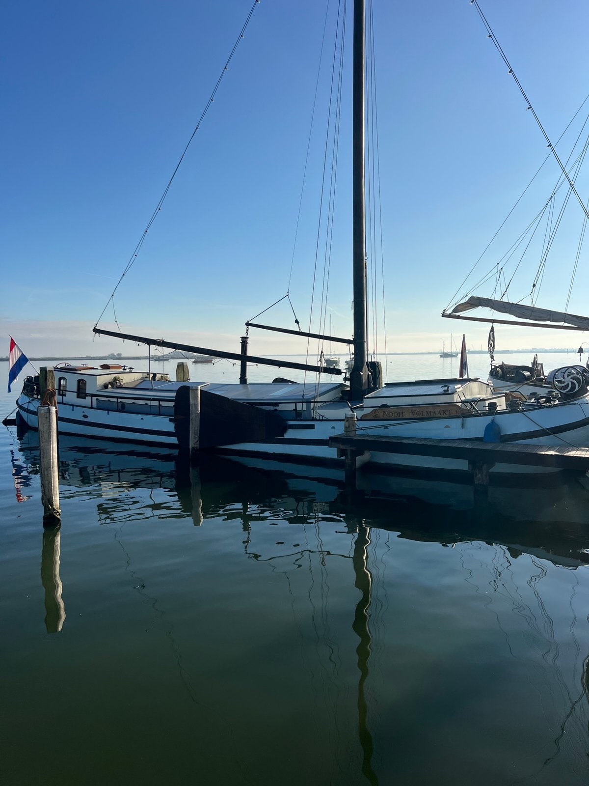 Boltjalk Nooit Volmaakt - woonschip woonboot platbodem, Watersport en Boten, Ophalen