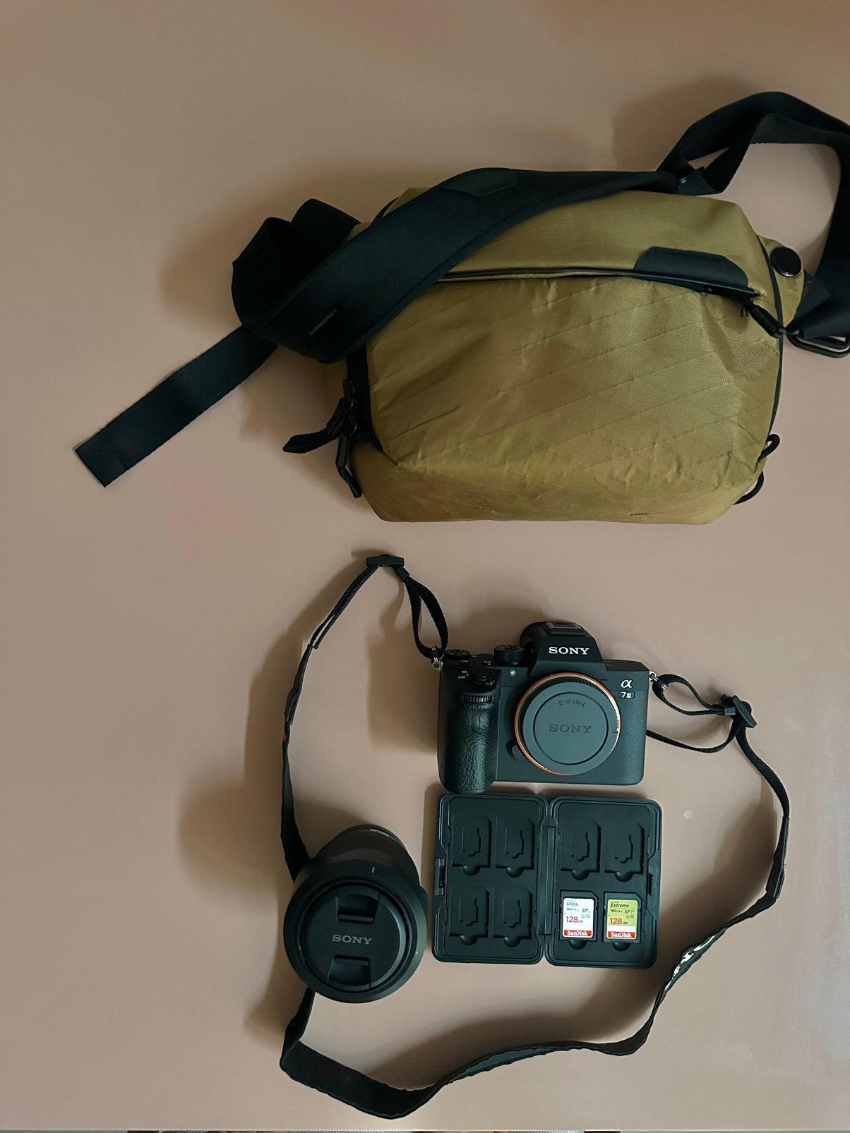 Sony A7 III A7M3 Full Frame + 28-70mm OSS Lens, Audio, Tv en Foto, Lensdop, Beeldstabilisatie, Ophalen of Verzenden, Zo goed als nieuw
