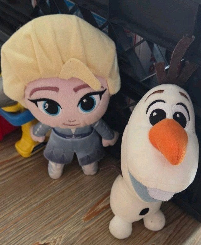 Disney Frozen knuffels: Elsa en Olaf, Disney, Overige typen, Ophalen of Verzenden, Meerkleurig