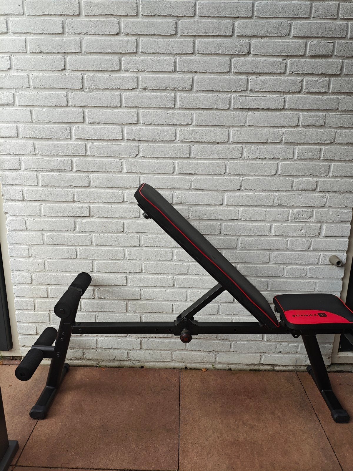 Domyos Fitnessbank - Verstelbaar en Compact, Ophalen, Zo goed als nieuw, Buik, Fitnessbank