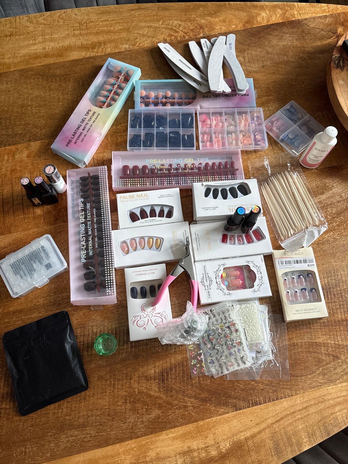 Grote set nepnagels, nailart stickers en benodigdheden, Ophalen, Nieuw, Verzorging