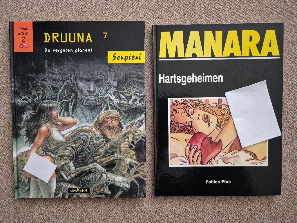 2 x H.C. van Milo Manara en Paolo Eleuteri Serpieri (nieuw), Meerdere stripboeken, Verzenden, Nieuw, Milo Manara & Serpieri