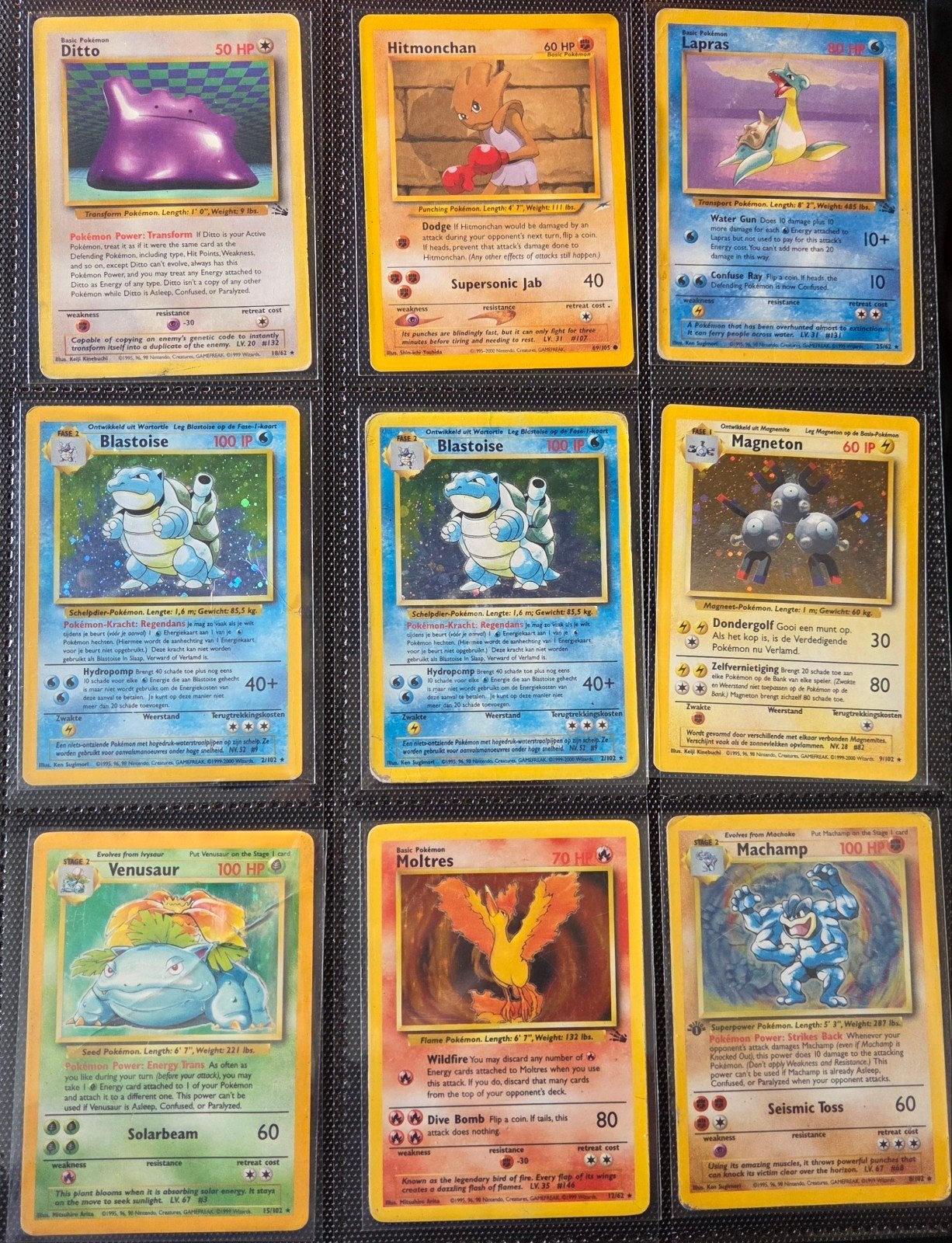 Grote verzameling base set /fossil /jungle Pokémon kaarten, Ophalen of Verzenden, Zo goed als nieuw, Meerdere kaarten