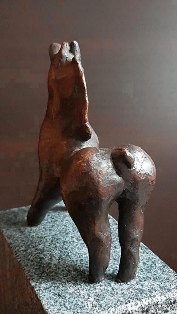 Antiek Brons beeld Paard ,  Merrie, Ophalen of Verzenden, Brons