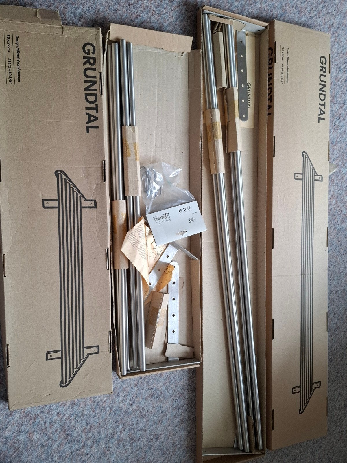 ikea roestvrij stalen keuken wandrekken, Huis en Inrichting, Ophalen, Nieuw