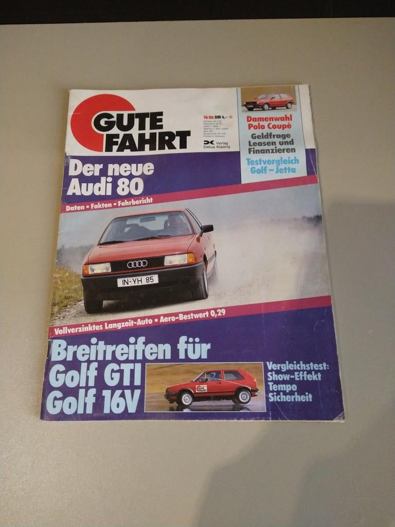 Gute Fahrt - Audi 80 - Golf GTI/16V, Ophalen of Verzenden, Gelezen, Audi, Onbekend
