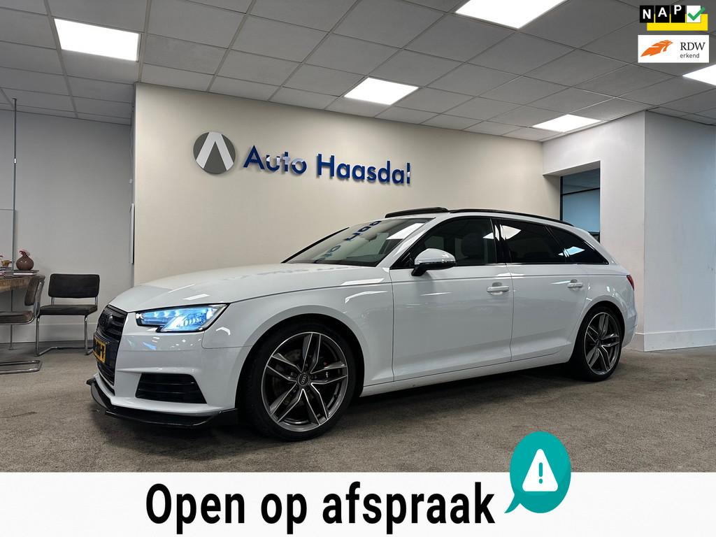 Audi A4 Avant 2.0 TDI Sport Pro Line|19"|AUTOMAAT|PANO|TREKH, Auto's, Gebruikt, 1505 kg, A4, Wit