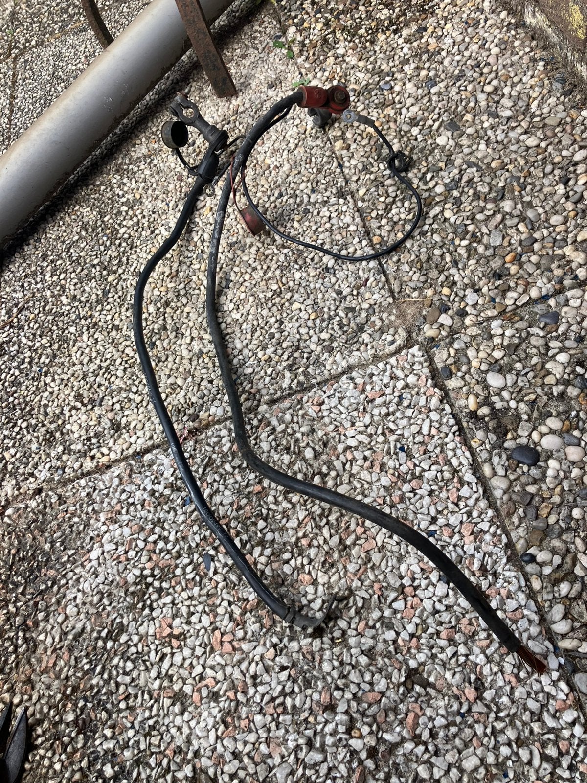 Accu kabels met polen, Auto-onderdelen, Accu's en Toebehoren, Ophalen, Gebruikt