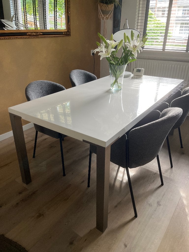 Eettafel, Huis en Inrichting, Ophalen, Kunststof, Gebruikt, 50 tot 100 cm