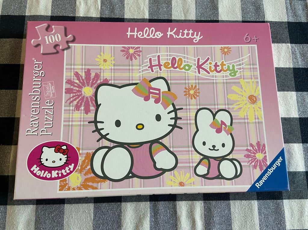 Zgan Ravensburger Hello Kitty puzzel 100 stukjes, Ophalen of Verzenden, Meer dan 50 stukjes, Zo goed als nieuw, 6 jaar of ouder