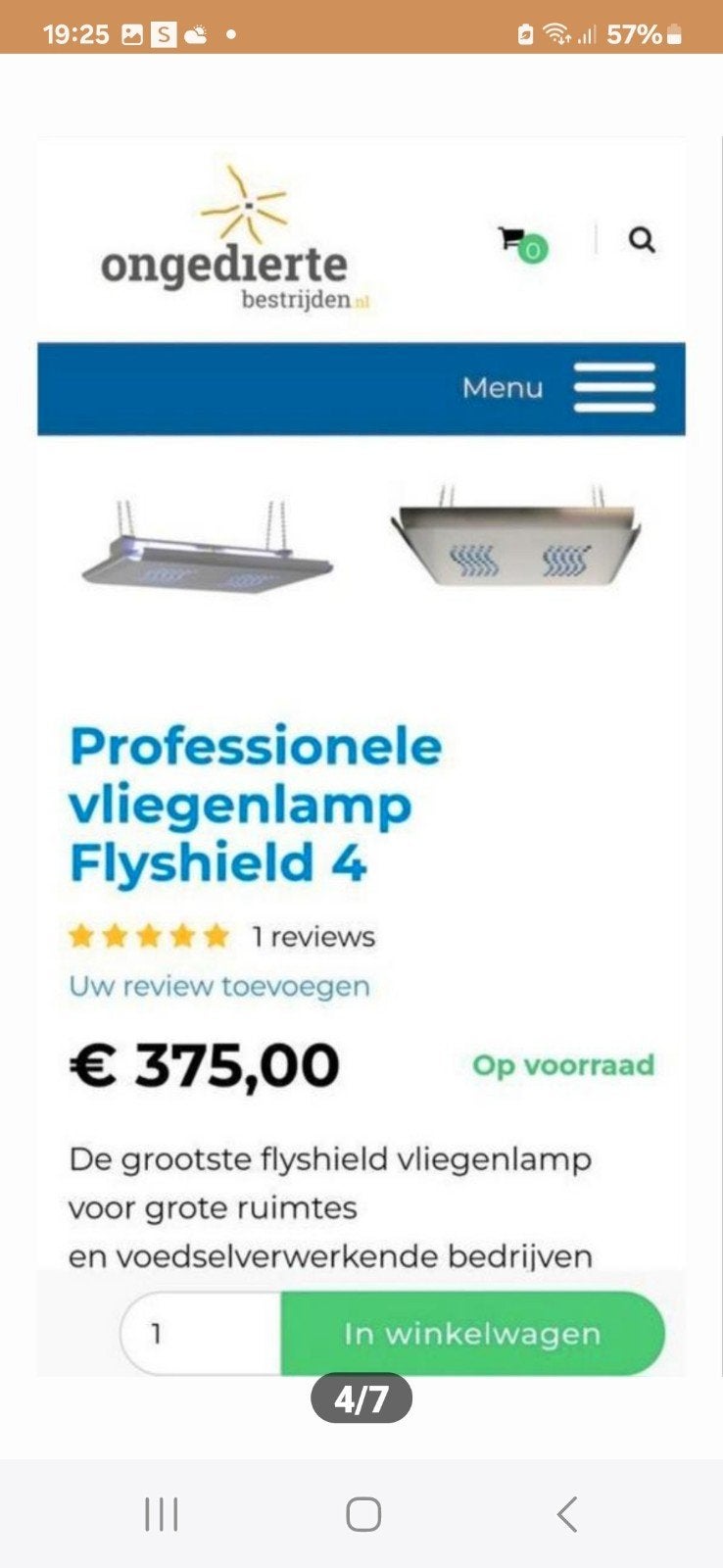 TK 3 NIEUWE Professionele Vliegenlampen Flyshield 4, Ophalen of Verzenden