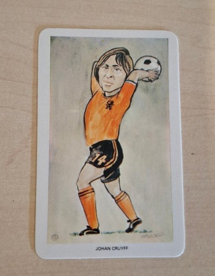 Zeldzame Flik Card Venorlandus Playercard Johan Cruijff, Verzenden, Zo goed als nieuw, Ajax, Spelerskaart