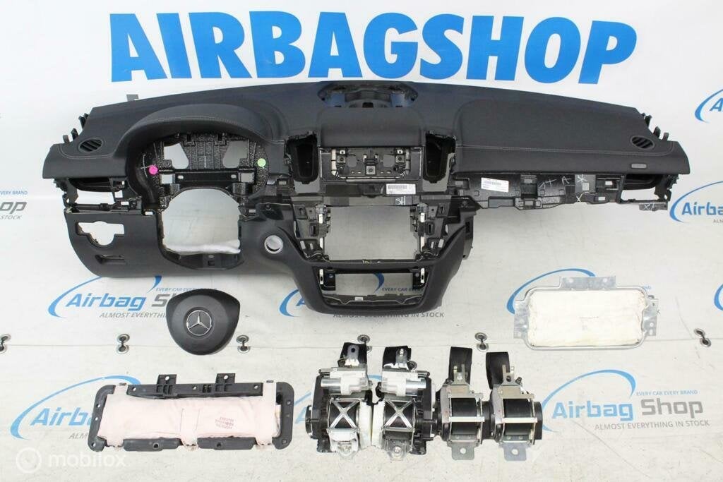 Airbag set Dashboard grijs/zwart stiksel Mercedes GLE klasse, Auto-onderdelen, Dashboard en Schakelaars, Gebruikt, Ophalen of Verzenden