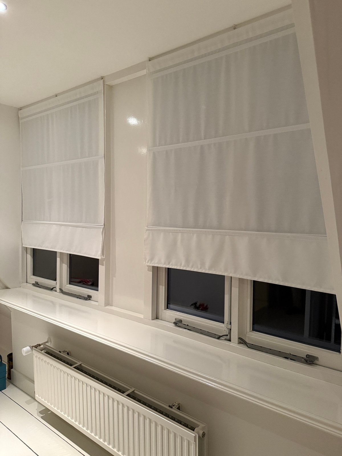 ZGAN 2x RINGBLOMMA jaloezie IKEA - max 160 x 110 cm € 20 ps, Huis en Inrichting, Ophalen, In te korten, Wit, 110 cm