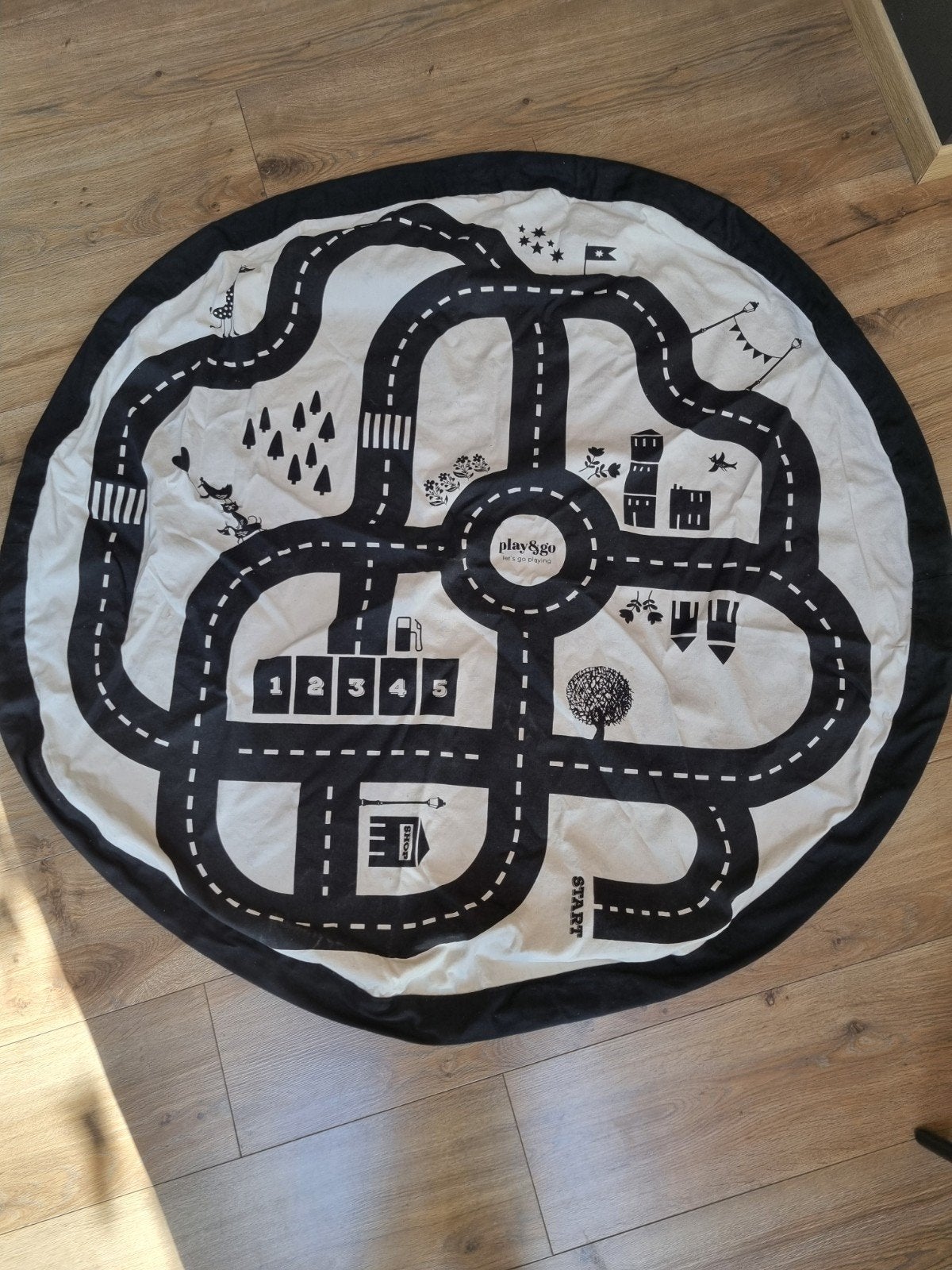 Play&Go Speelmat en Opbergzak Bliksem/Wegen, Ophalen of Verzenden, Gebruikt