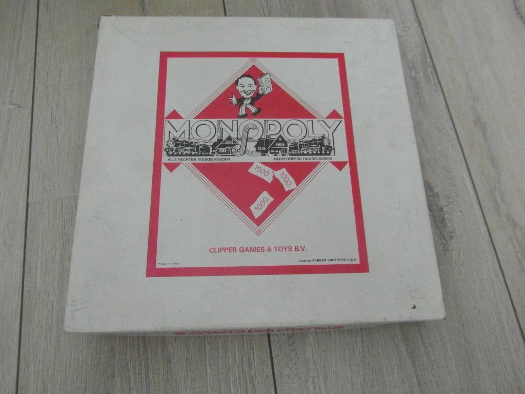 Clipper - Vintage Monopoly bordspel - Compleet, Hobby en Vrije tijd, Gezelschapsspellen | Bordspellen, Vijf spelers of meer, Ophalen of Verzenden