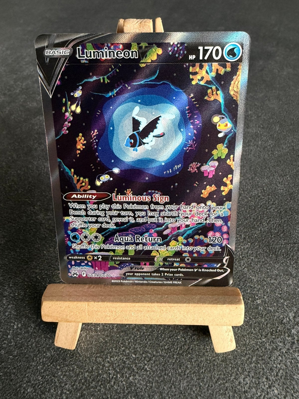 Lumineon V (CRZ GG39) Pokémon Crown Zenith, Ophalen of Verzenden, Zo goed als nieuw