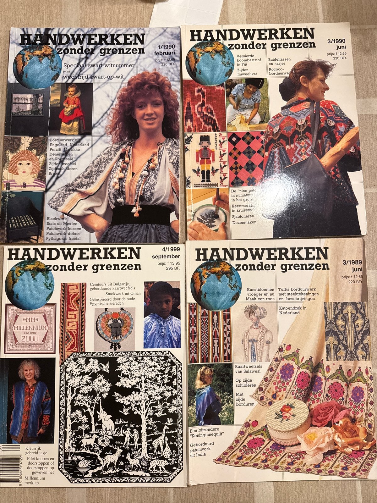 Handwerken Zonder Grenzen Tijdschriften (4 stuks), Ophalen of Verzenden, Gebruikt, Overige typen