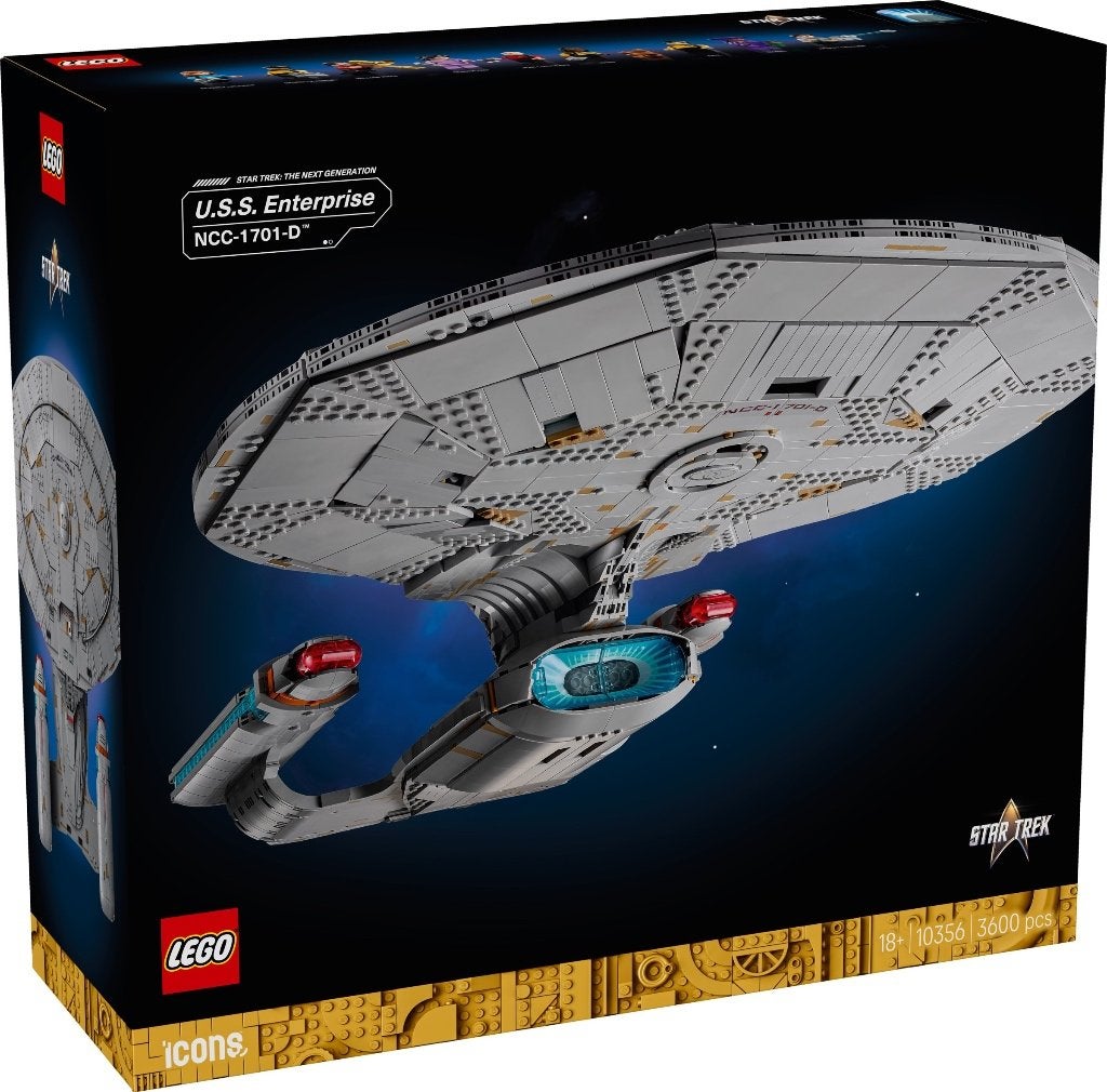 LEGO 10356 - Star Trek U.S.S. Enterprise huren - €12,50 p/w, Gebruikt, Lego, Ophalen of Verzenden, Compleet