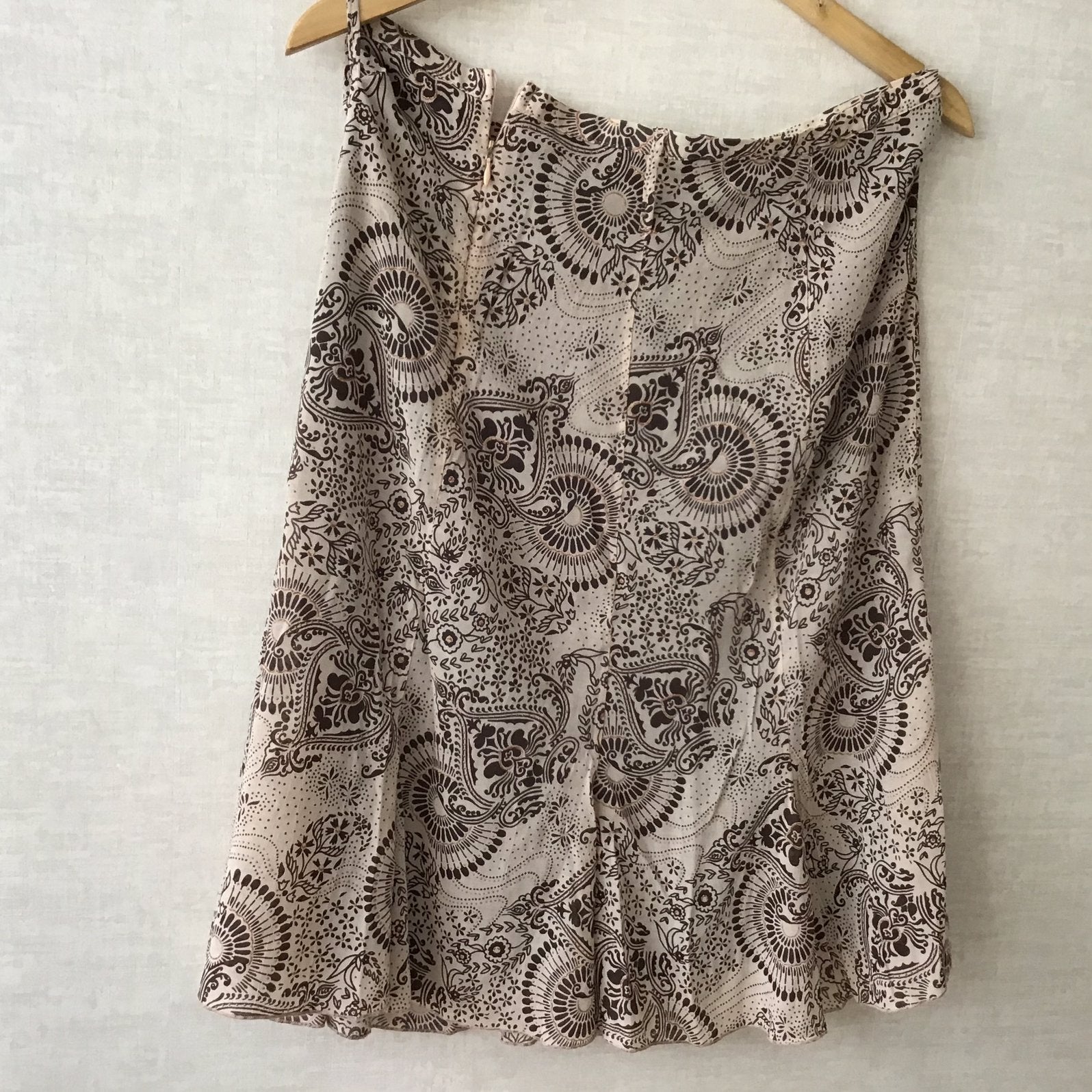 Dames Rok met bruine Print  maat M., Ophalen of Verzenden, Zo goed als nieuw