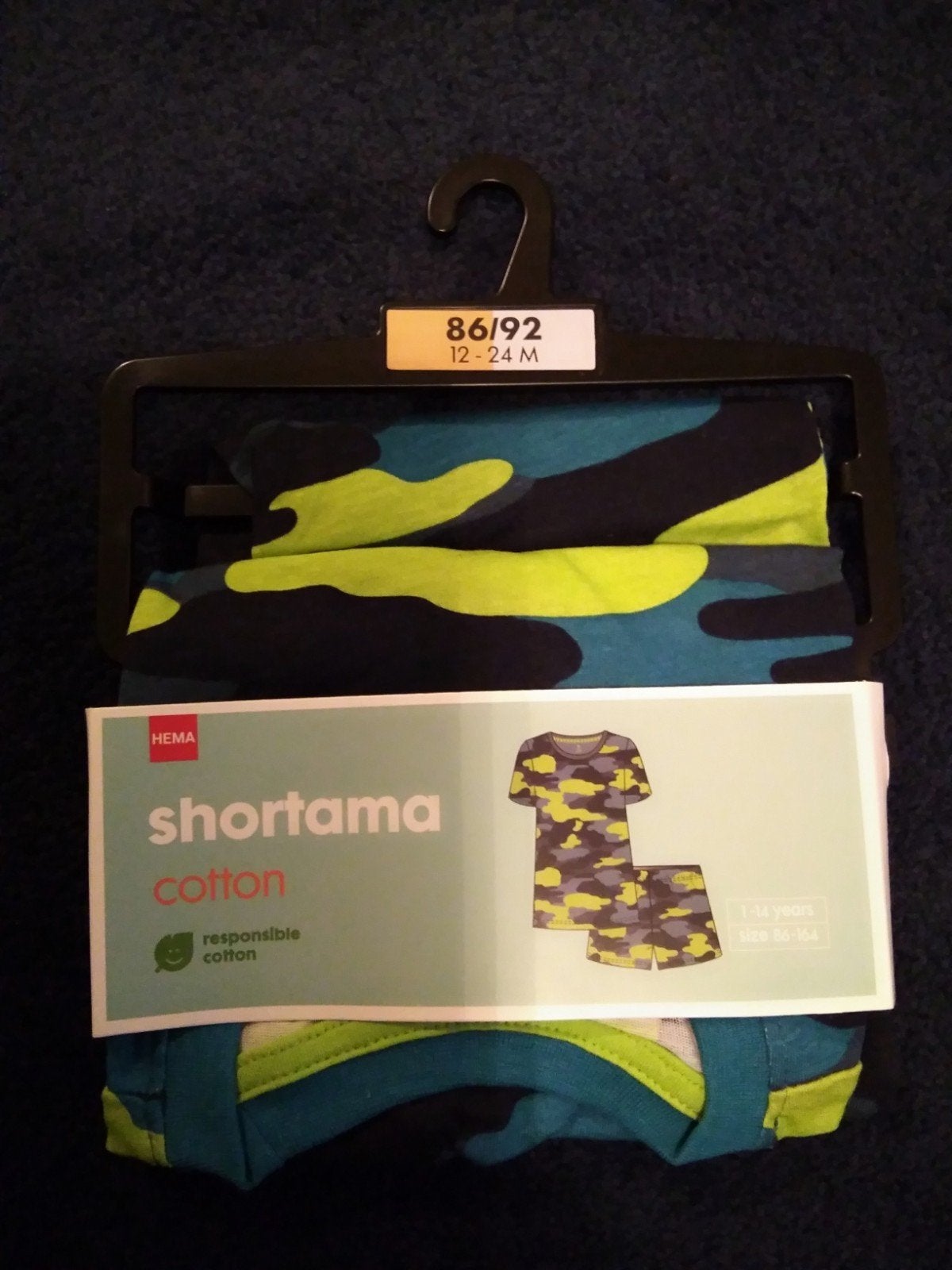 Nieuwe shortama 86/92, Kinderen en Baby's, Babykleding | Maat 86, Ophalen, Nacht- of Onderkleding, Nieuw, Hema