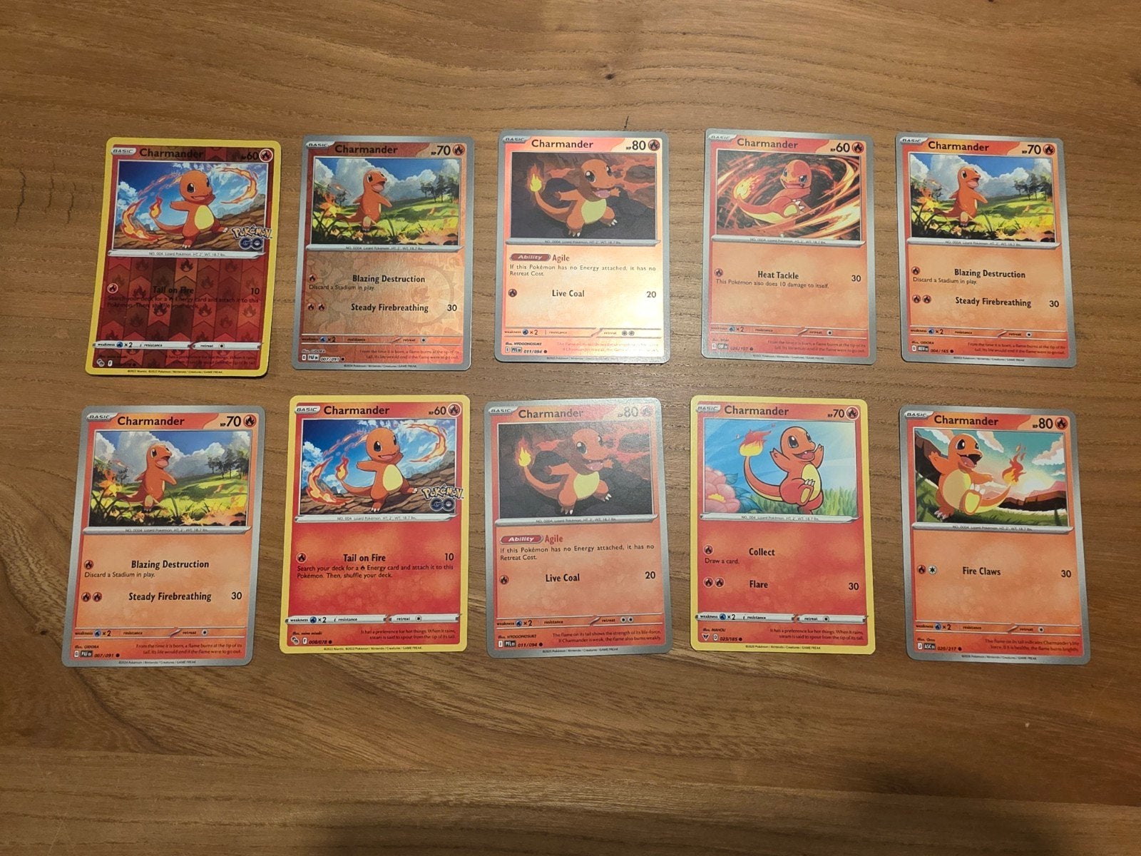 Charmander pokemon kaarten set, Ophalen of Verzenden, Meerdere kaarten