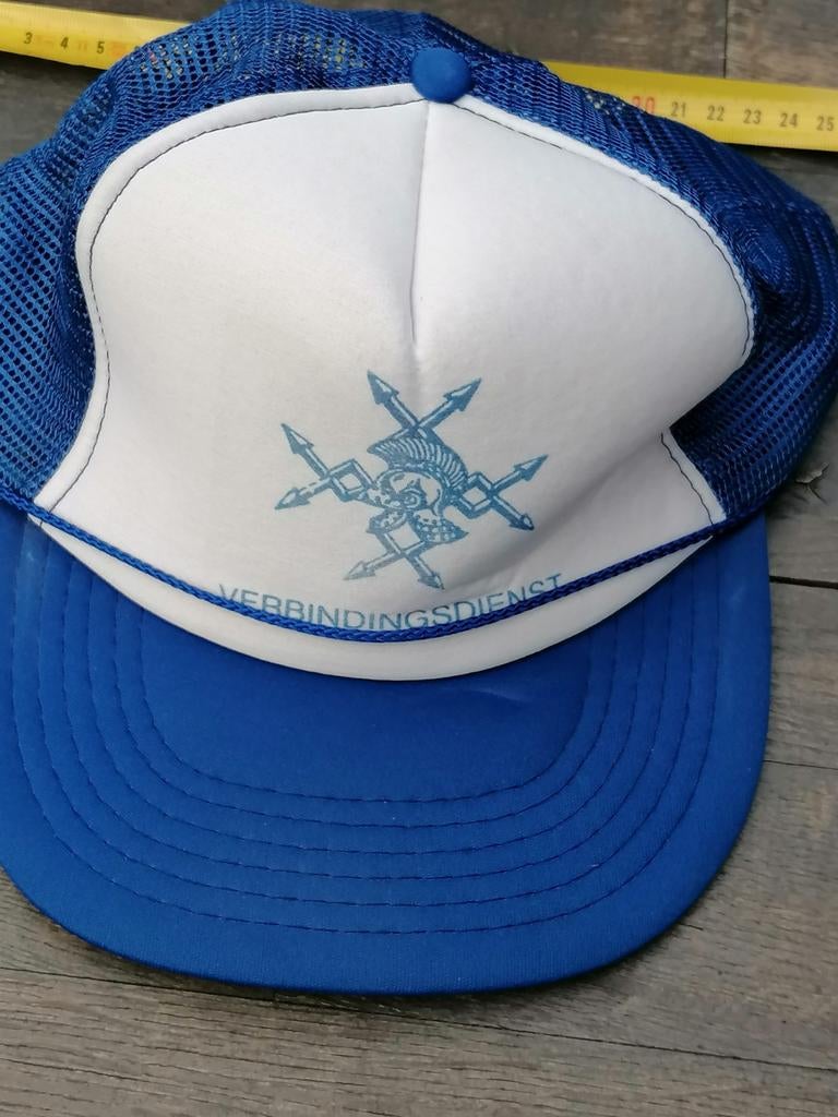 Verbindingsdienst baseball cap, Ophalen of Verzenden, Landmacht, Nederland, Helm of Baret