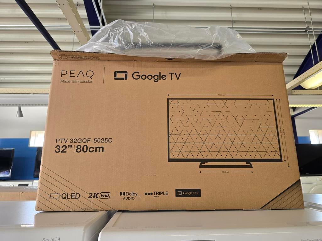 Peaq 32 inch televisie | Qled | Smart tv | ZGAN! | Garantie✅, Jirnsum, QLED, 80 tot 100 cm, Zo goed als nieuw