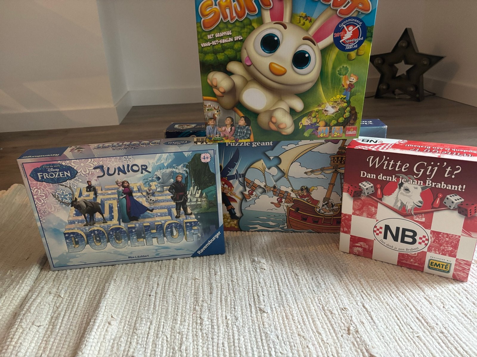 Spellenpakket: Snuffie Hup, Frozen Doolhof, Witte Gij't?, Een of twee spelers, Ophalen, Gebruikt
