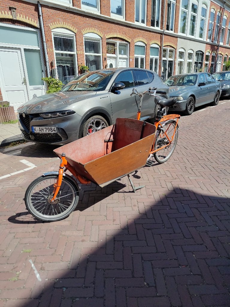 Bakfiets (Lang) met huif, Gebruikt, Velgrem, Ophalen, Overige merken