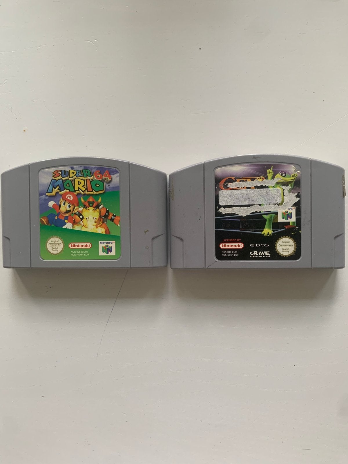 Nintendo 64 games: Super Mario 64 en Gex 3, Gebruikt, 1 speler, Ophalen of Verzenden, Vanaf 3 jaar