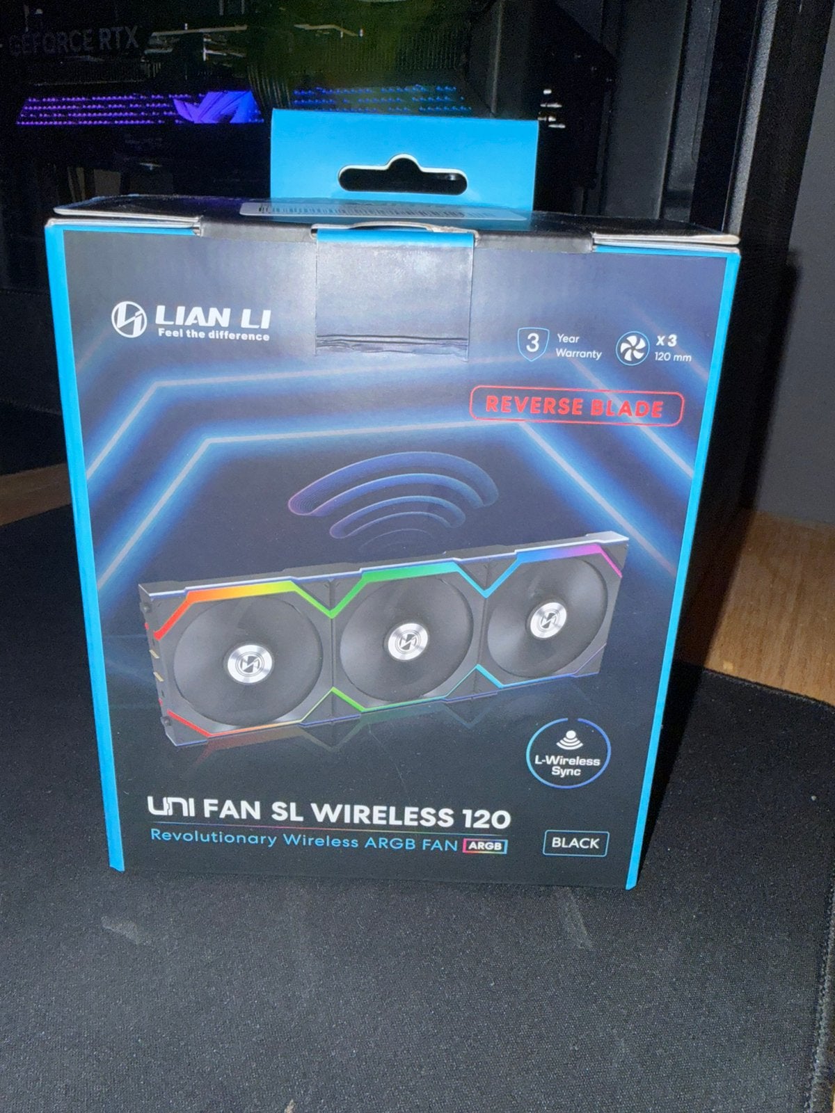 Lian Li UNI FAN SL Wireless 120 Reverse Blade 3 pack, Ophalen, Nieuw, Luchtkoeling