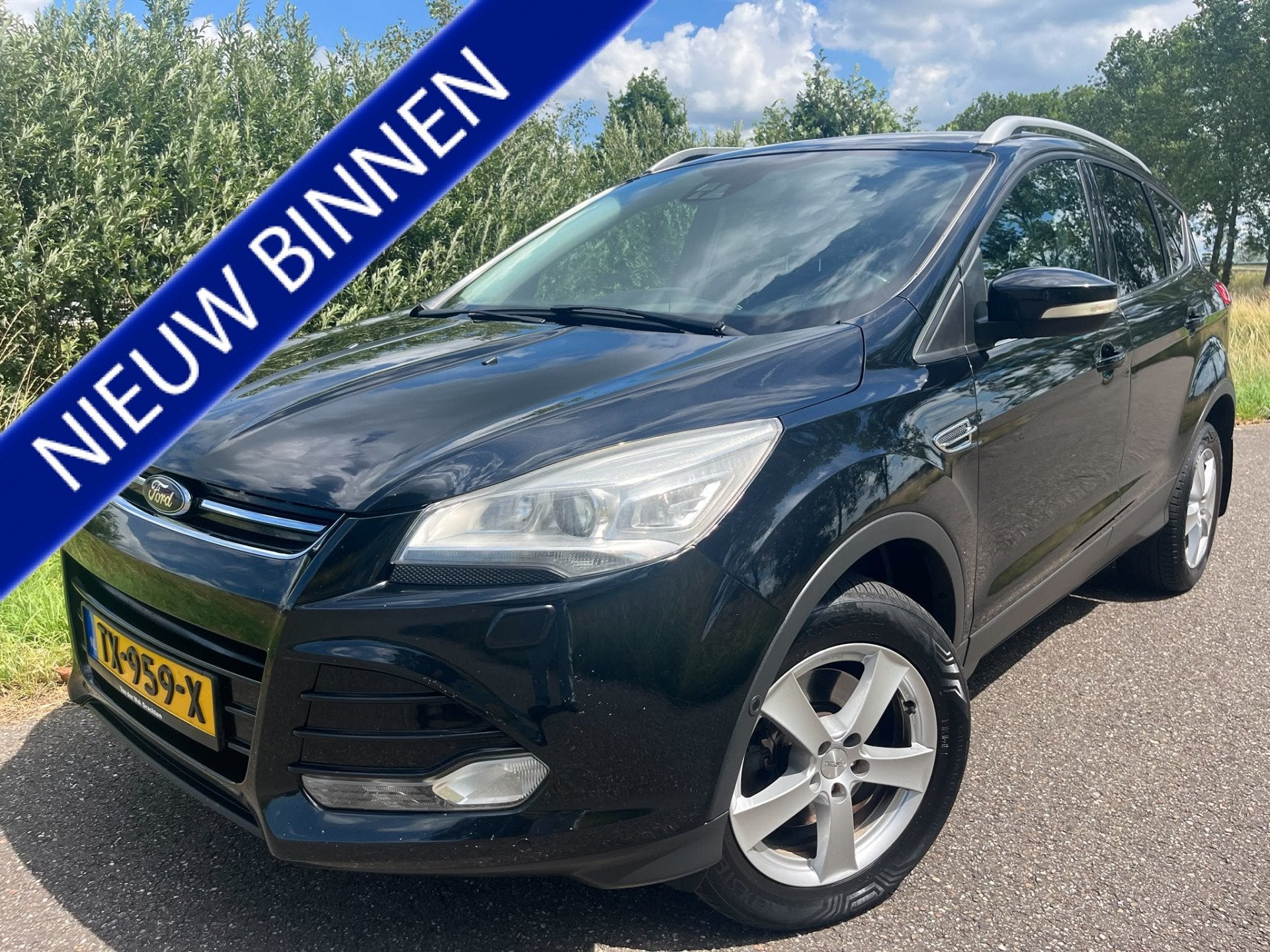 Ford Kuga 1.6 | Automaat | Clima | Cruise | Achteruitrijcame, Auto's, Ford, Euro 5, Gebruikt, 4 cilinders, Zwart