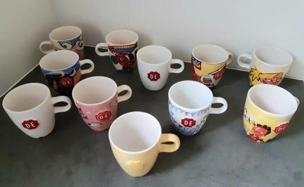 Douwe Egberts D.E. koffiekop, Royal Raja, Selwyn, Mosa, Ophalen of Verzenden, Zo goed als nieuw, Overige stijlen, Kop(pen) en/of Schotel(s)