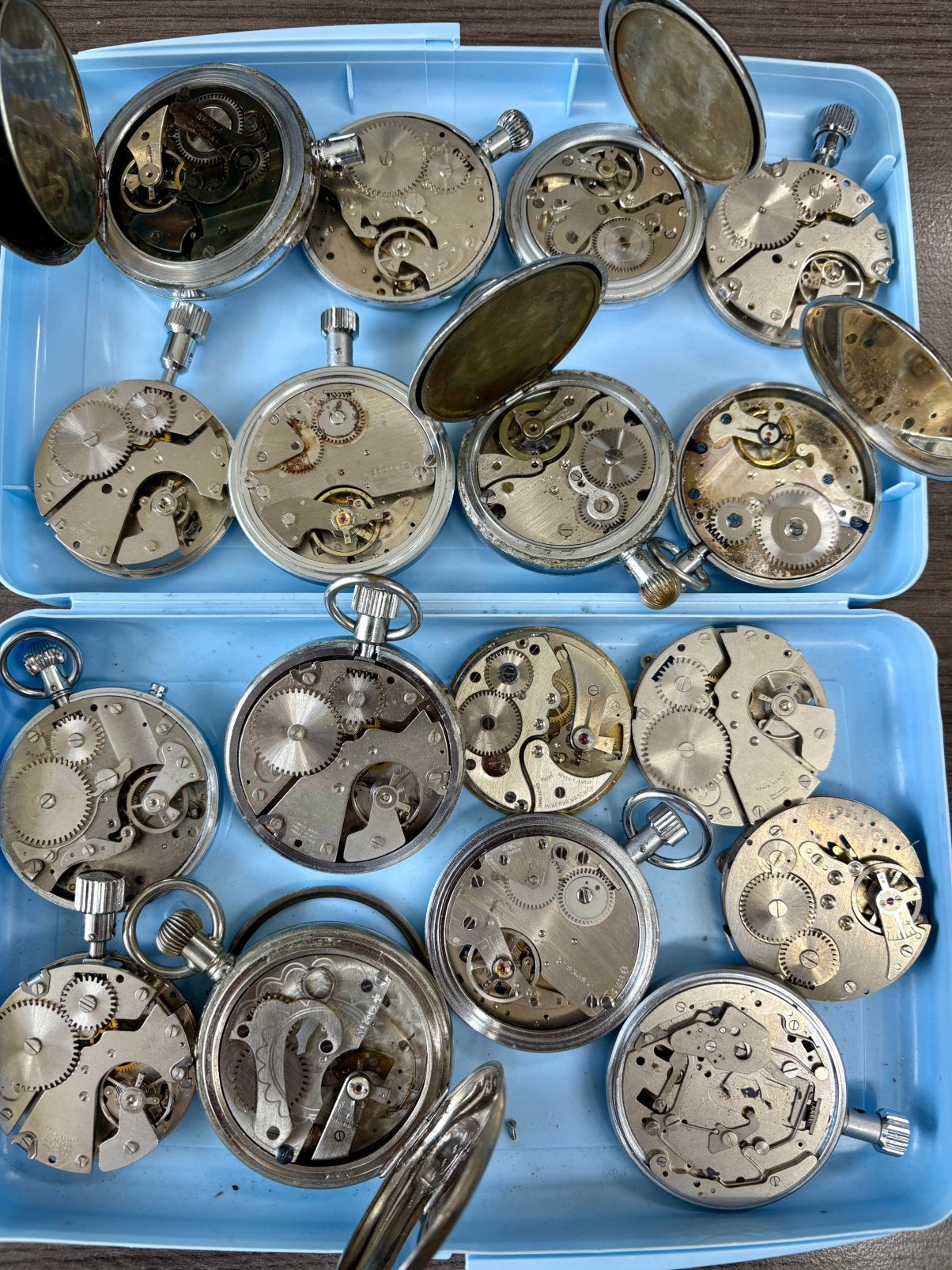 Oude en Antieke Stopwatches Uurwerken Stopwatch Onderdelen, Sieraden, Tassen en Uiterlijk, Horloges | Antiek, Overige merken, Zakhorloge