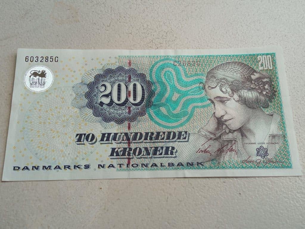Denemarken 200 kronen 2008., Postzegels en Munten, Bankbiljetten | Europa | Niet-Eurobiljetten, Ophalen of Verzenden, Overige landen