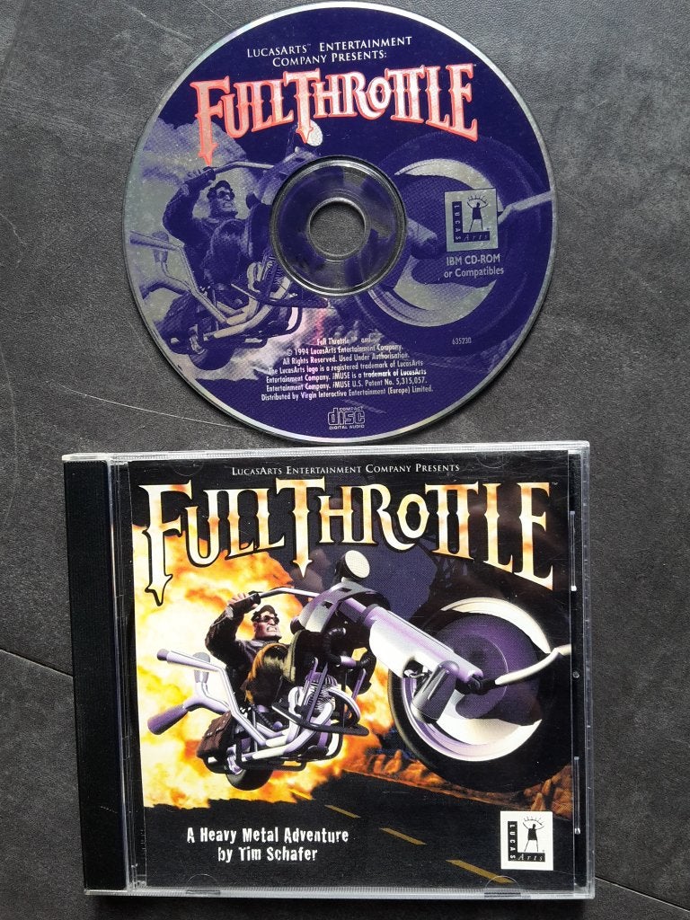 PC Game - Full Throttle - Lucasarts Adventure, Spelcomputers en Games, Avontuur en Actie, 1 speler, Ophalen of Verzenden, Zo goed als nieuw