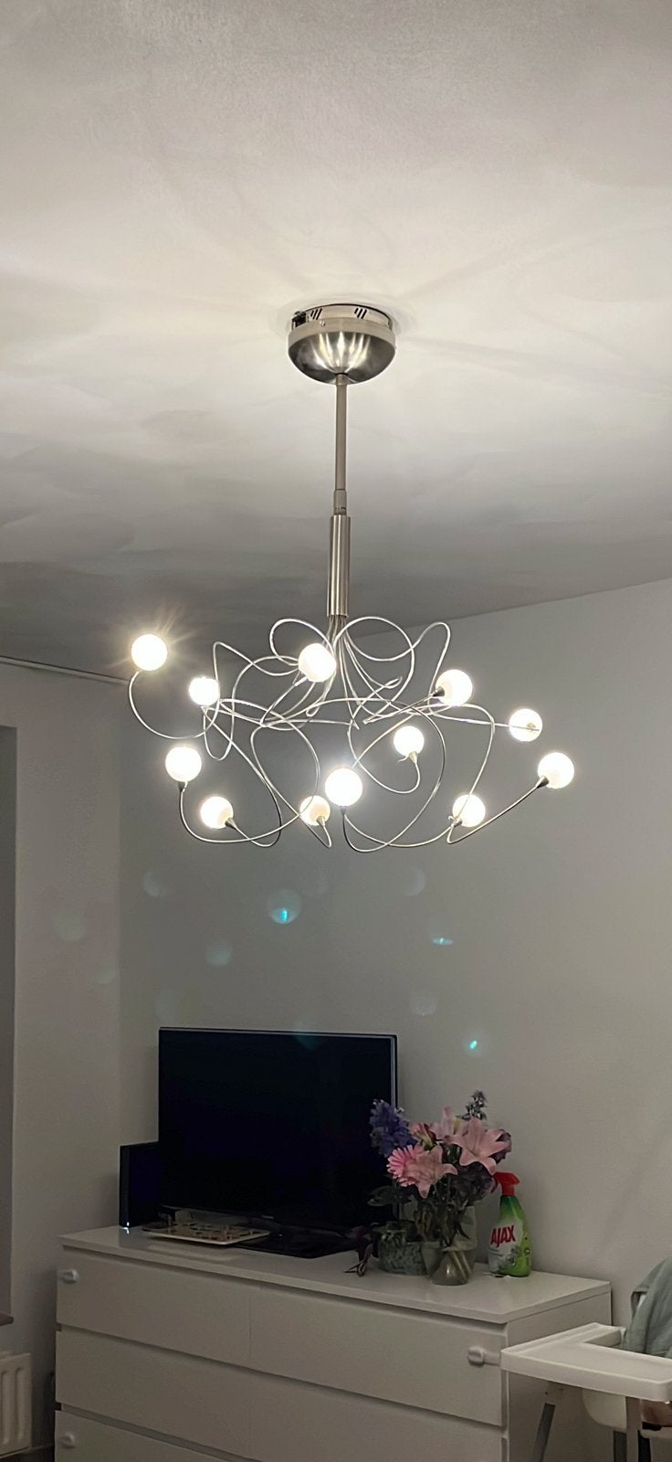 Harco loor snowball hanglamp (exc. Halogeenlampjes), Ophalen, Gebruikt, Overige fittingen