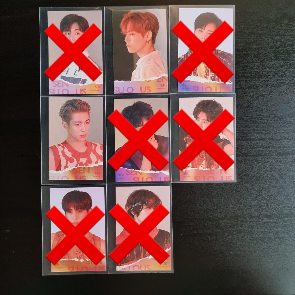 Kpop SF9 Sensuous Photocards Exploded Version €2,- p.st., Ophalen of Verzenden, Zo goed als nieuw, Foto of Kaart